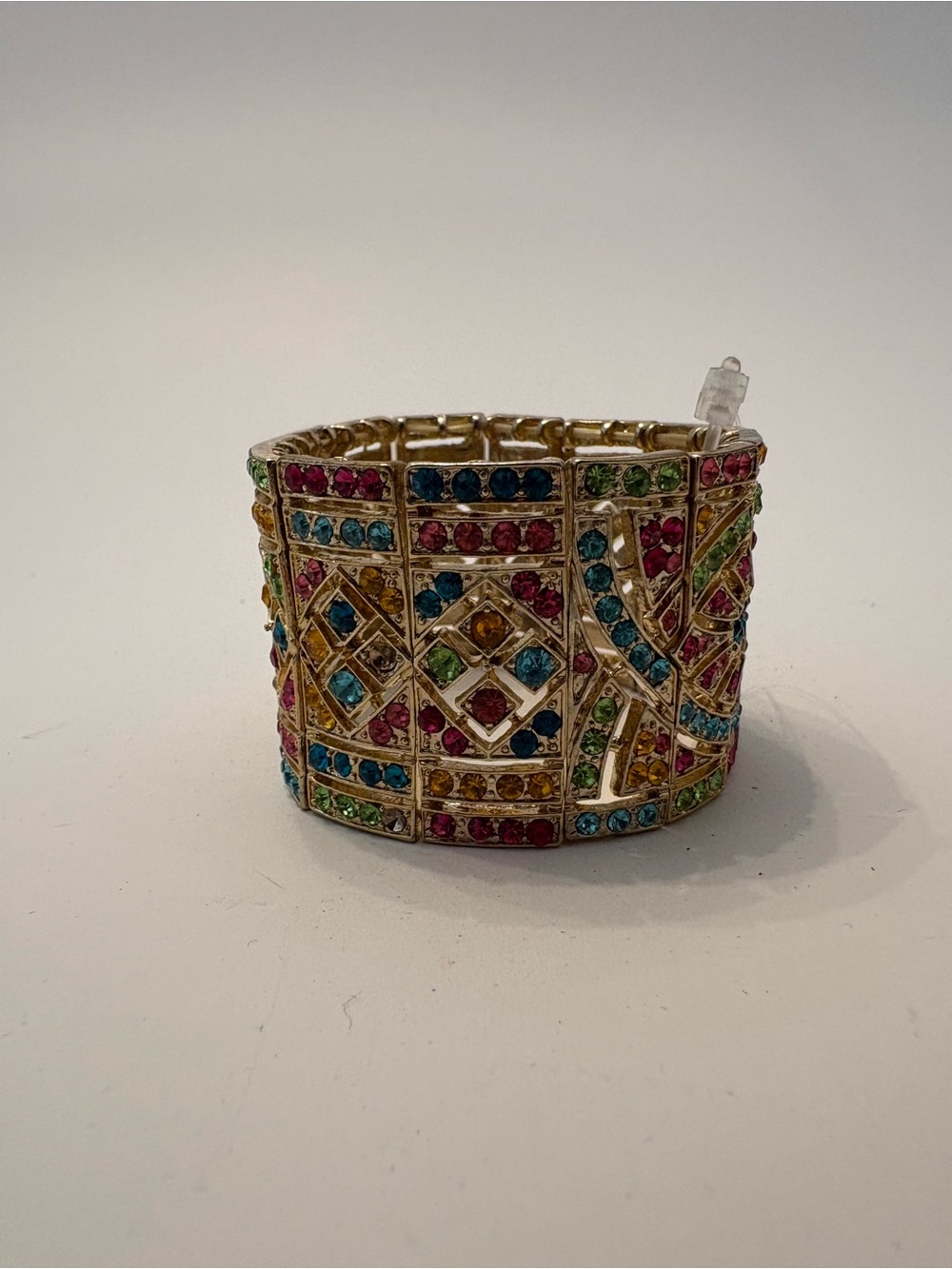 Multicolor Rhinestone Stretch Bracelet